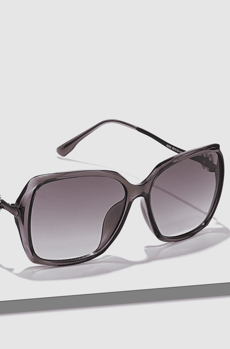 BAPORSSA Classic Gradient Sunglasses Large Full Frame Four-Leaf Clover