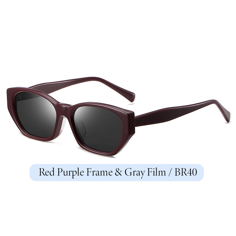 BAPORSSA GM Style High-definition Nylon and Sheet Material Cat-eye Sunglasses for Women - Stylish, Sun Protection, Retro and Trendy Design