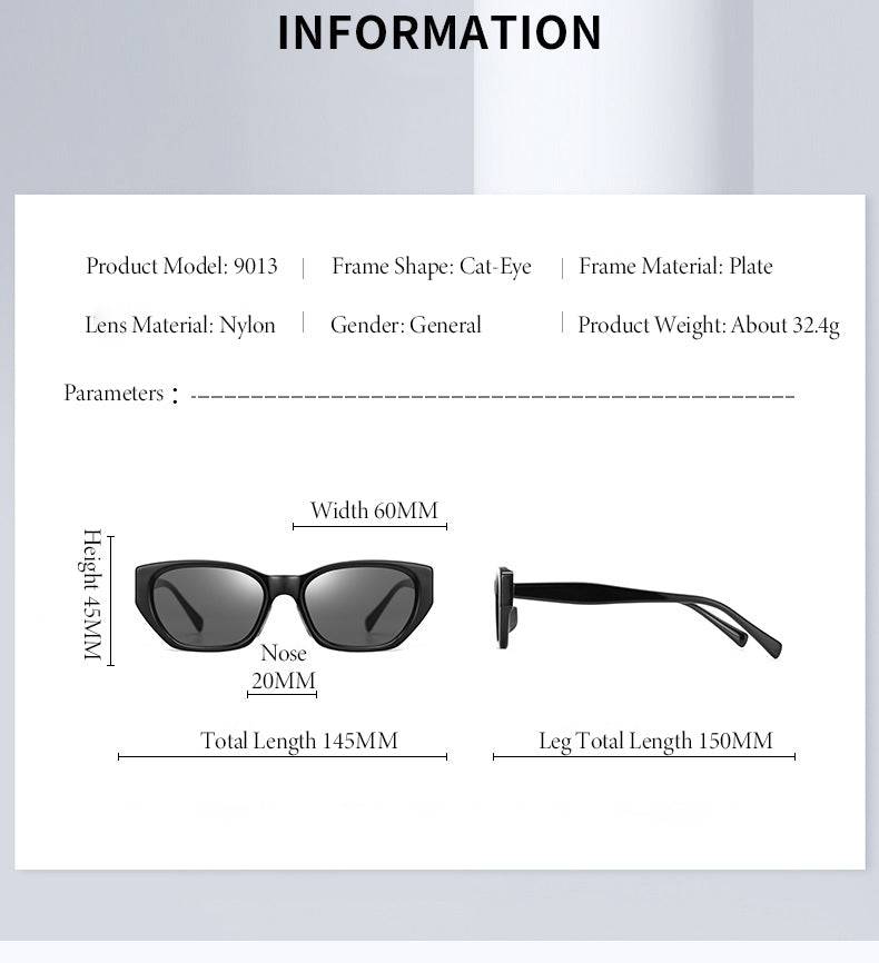 BAPORSSA GM Style High-definition Nylon and Sheet Material Cat-eye Sunglasses for Women - Stylish, Sun Protection, Retro and Trendy Design
