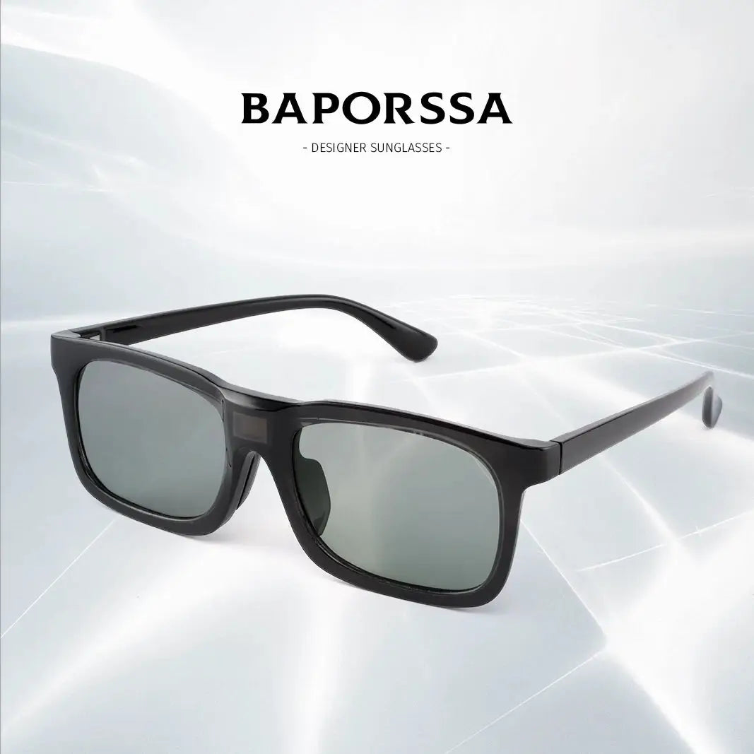BAPORSSA Ultra-Fast Photochromic Polarized Rectangle Sunglasses – C2437/C2439