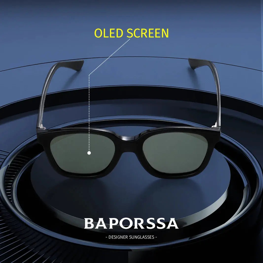 BAPORSSA Ultra-Fast Photochromic Polarized Rectangle Sunglasses – C2437/C2439