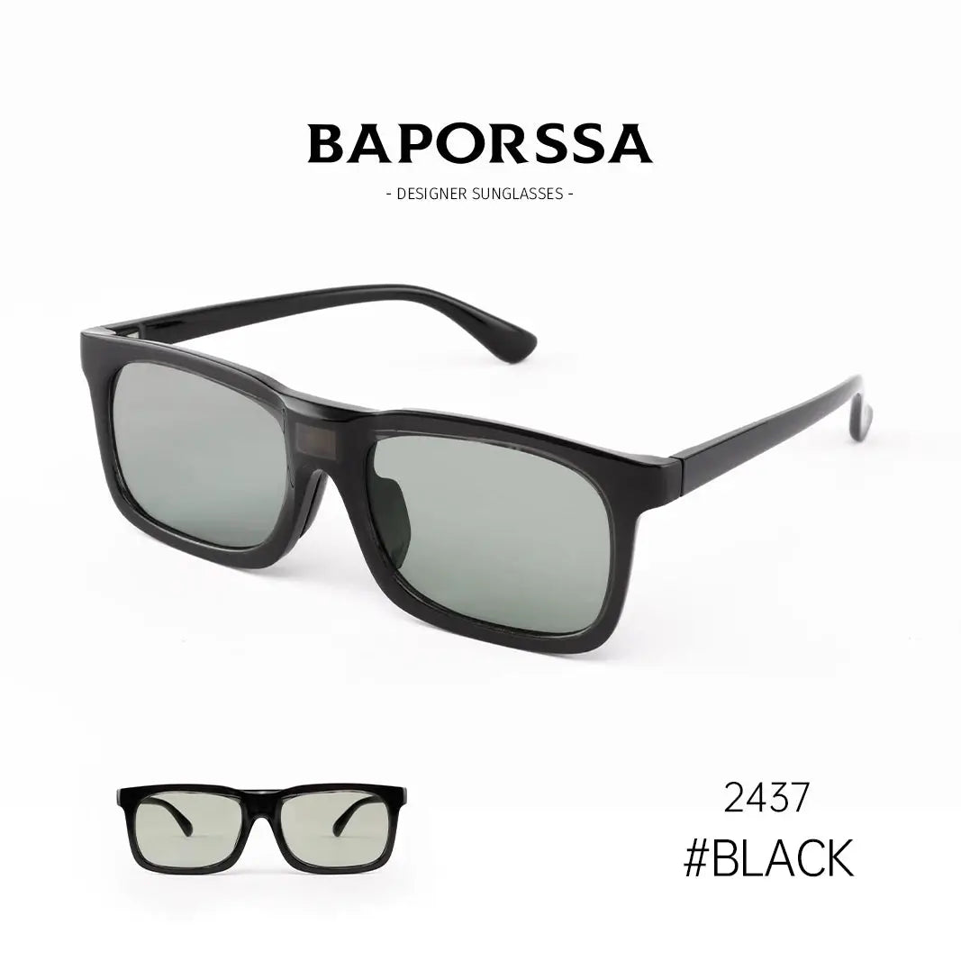 BAPORSSA Ultra-Fast Photochromic Polarized Rectangle Sunglasses – C2437/C2439
