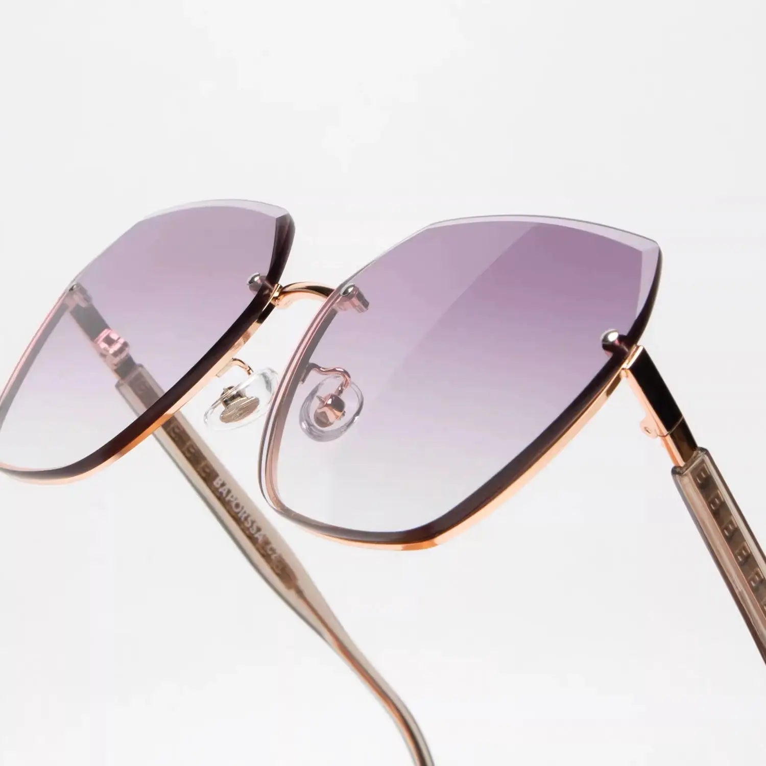 BAPORSSA Ultra-Light Gradient Sunglasses UV400 Alloy Frame Minimalist