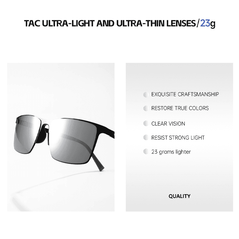 نظارات شمسية مستقطبة BAPORSSA | عدسات TAC | للقيادة والصيد B2513 / 68.5-15-150