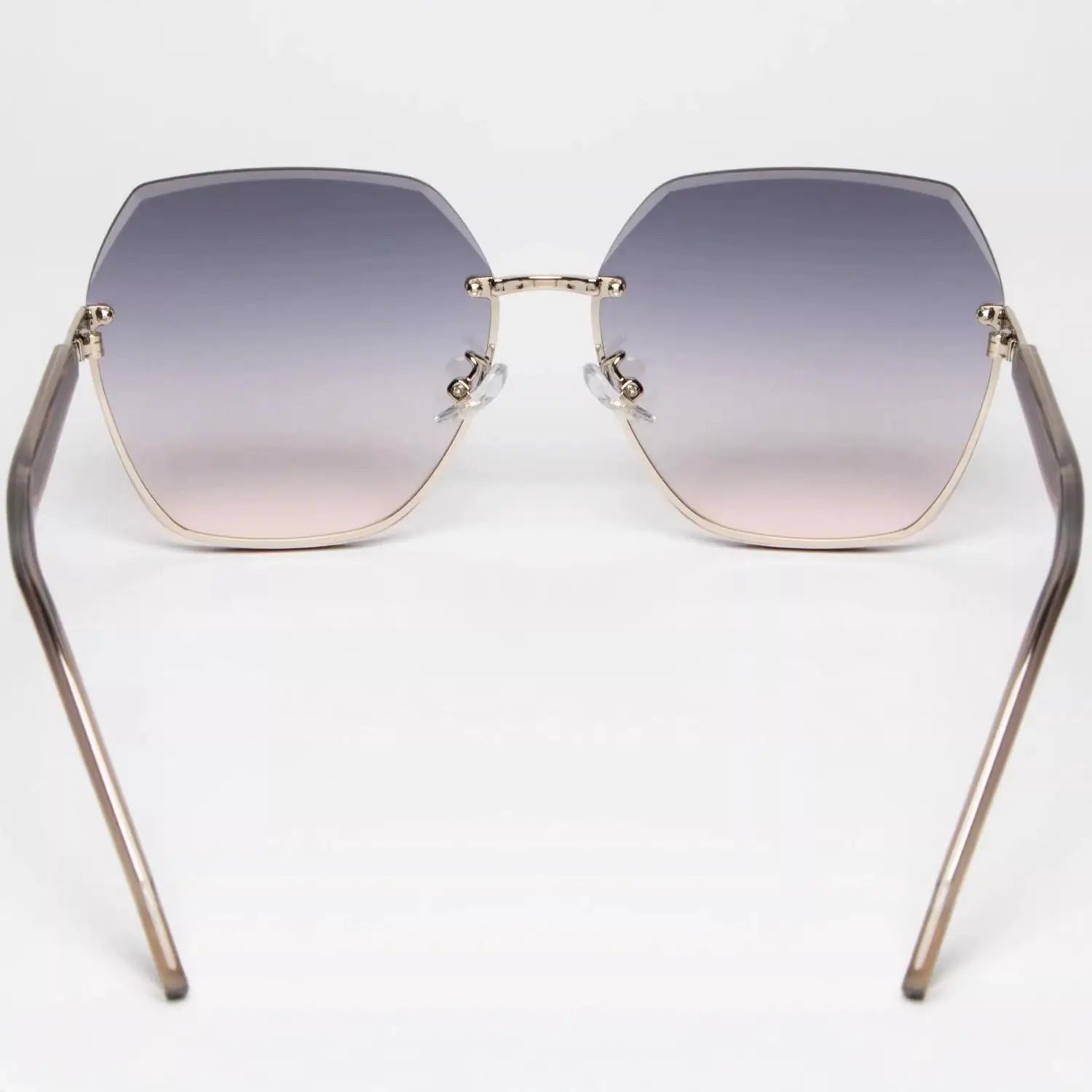 BAPORSSA Ultra-Light Gradient Sunglasses UV400 Alloy Frame Minimalist