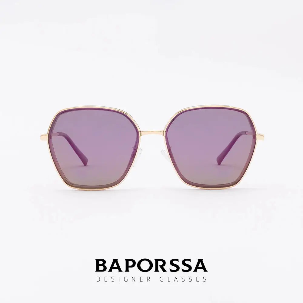 BAPORSSA Retro Double-Layer Mirror Polarized Sunglasses