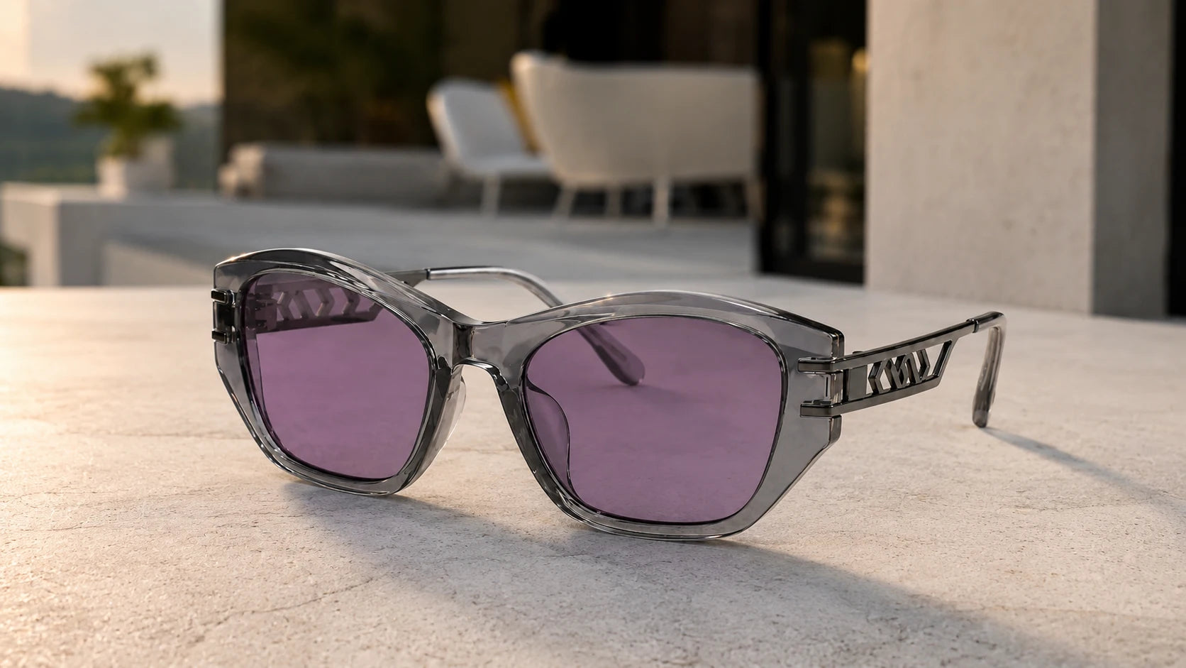 BAPORSSA Noir purple Lens scense for sunglass lenses
