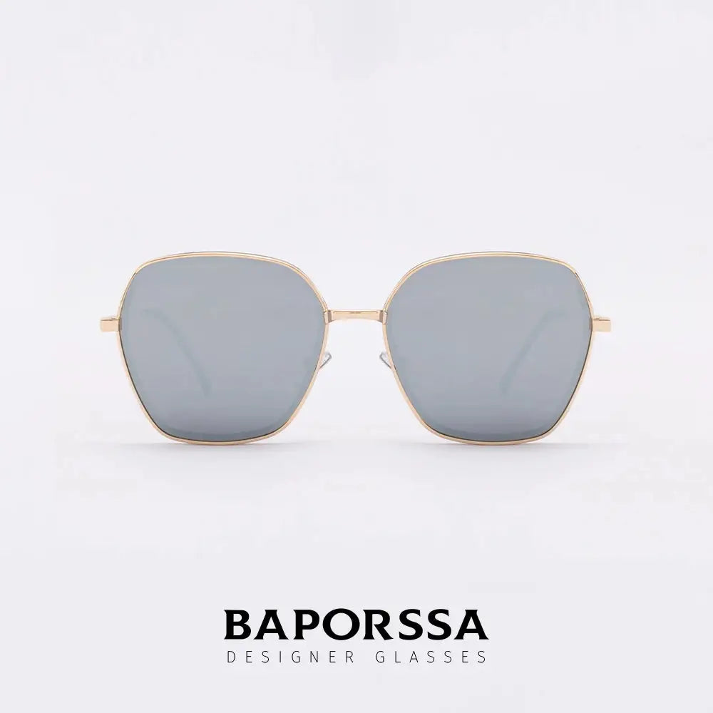 BAPORSSA Retro Double-Layer Mirror Polarized Sunglasses
