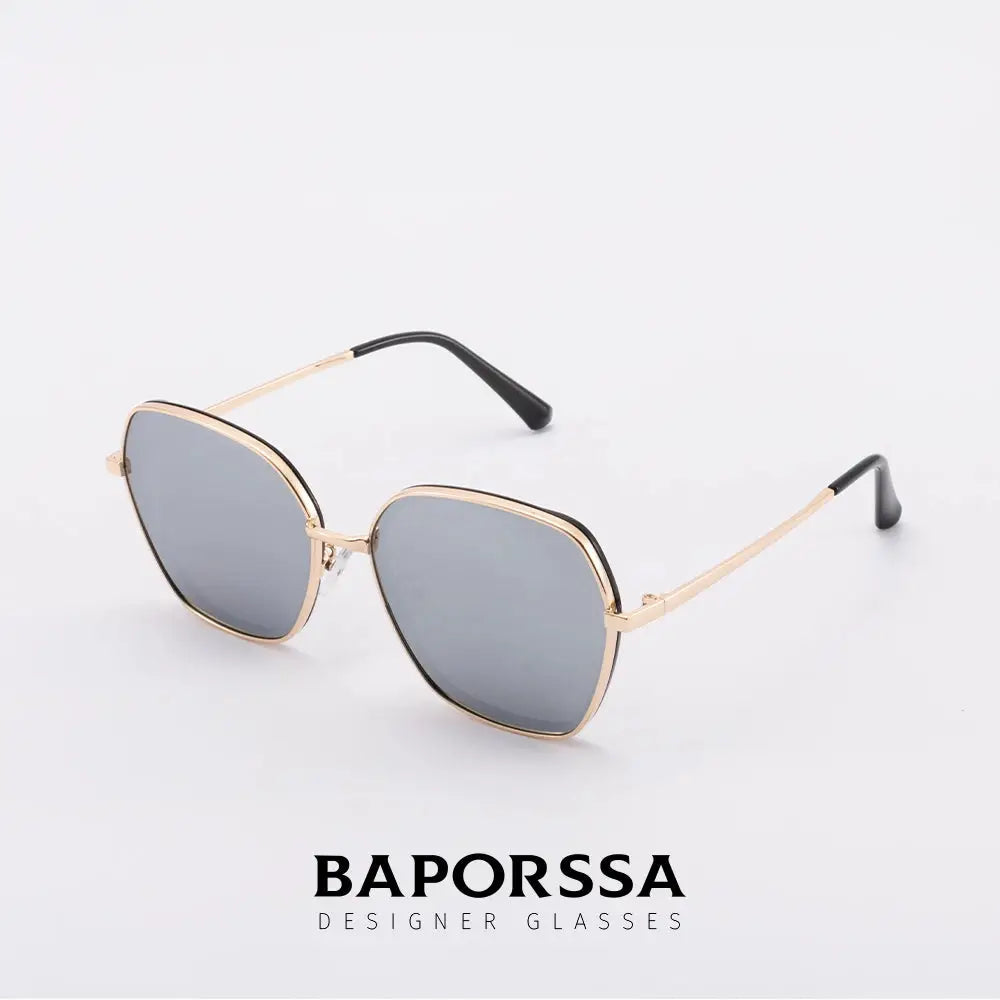 BAPORSSA Retro Double-Layer Mirror Polarized Sunglasses