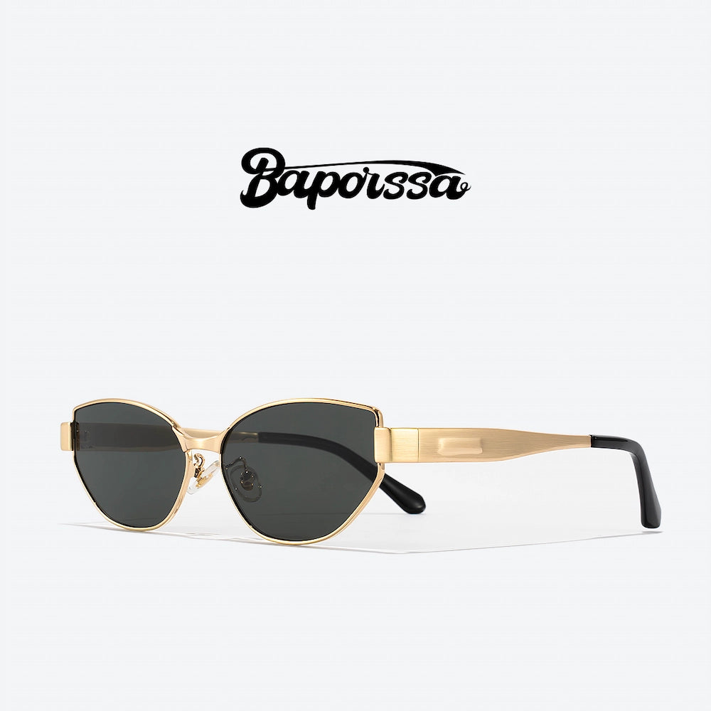 Baporssa Gold Titanium Sunglasses – Polarized Executive Edition B7286