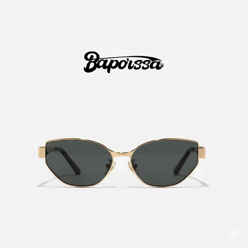Baporssa Gold Titanium Sunglasses – Polarized Executive Edition B7286