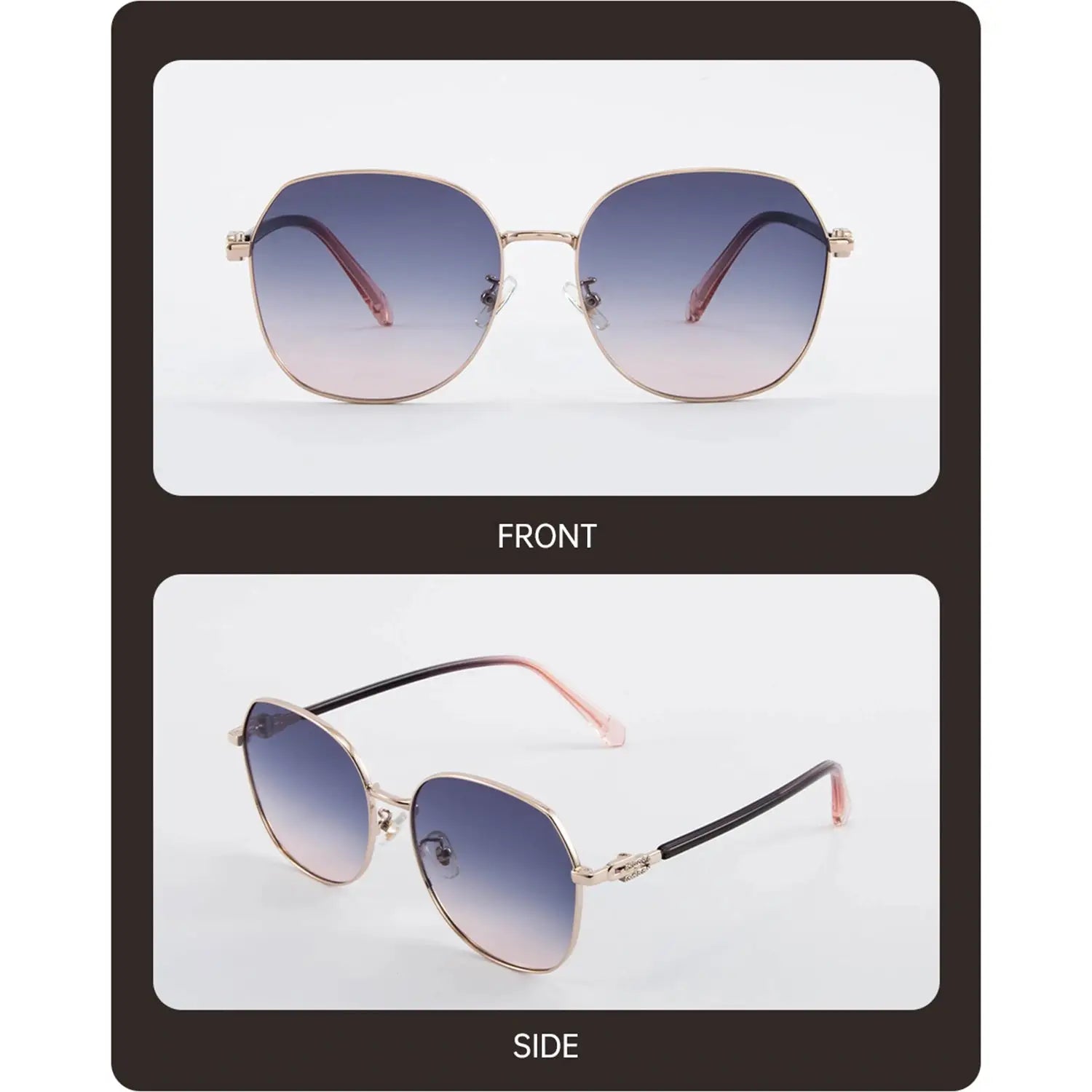 Baporssa Designer Sunglasses With Make-Up Effect A2502