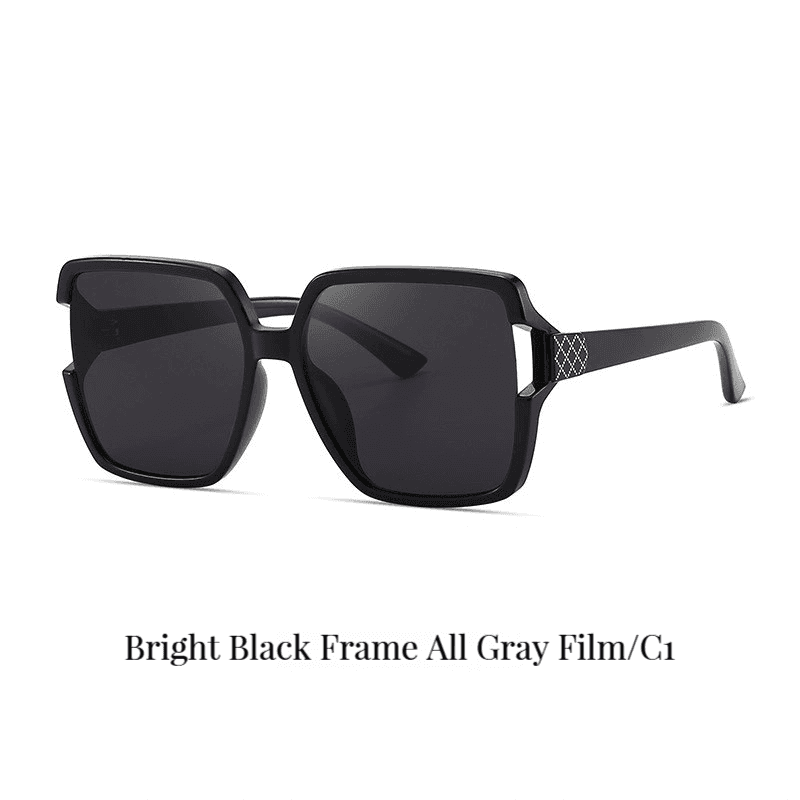 BAPORSSA Stylish Square-frame Ladies' Sunglasses with UV380 Nylon Lenses