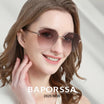 BAPORSSA Light-sensitive Color Change Sunglasses - Glod Frame UV Protection Gradient