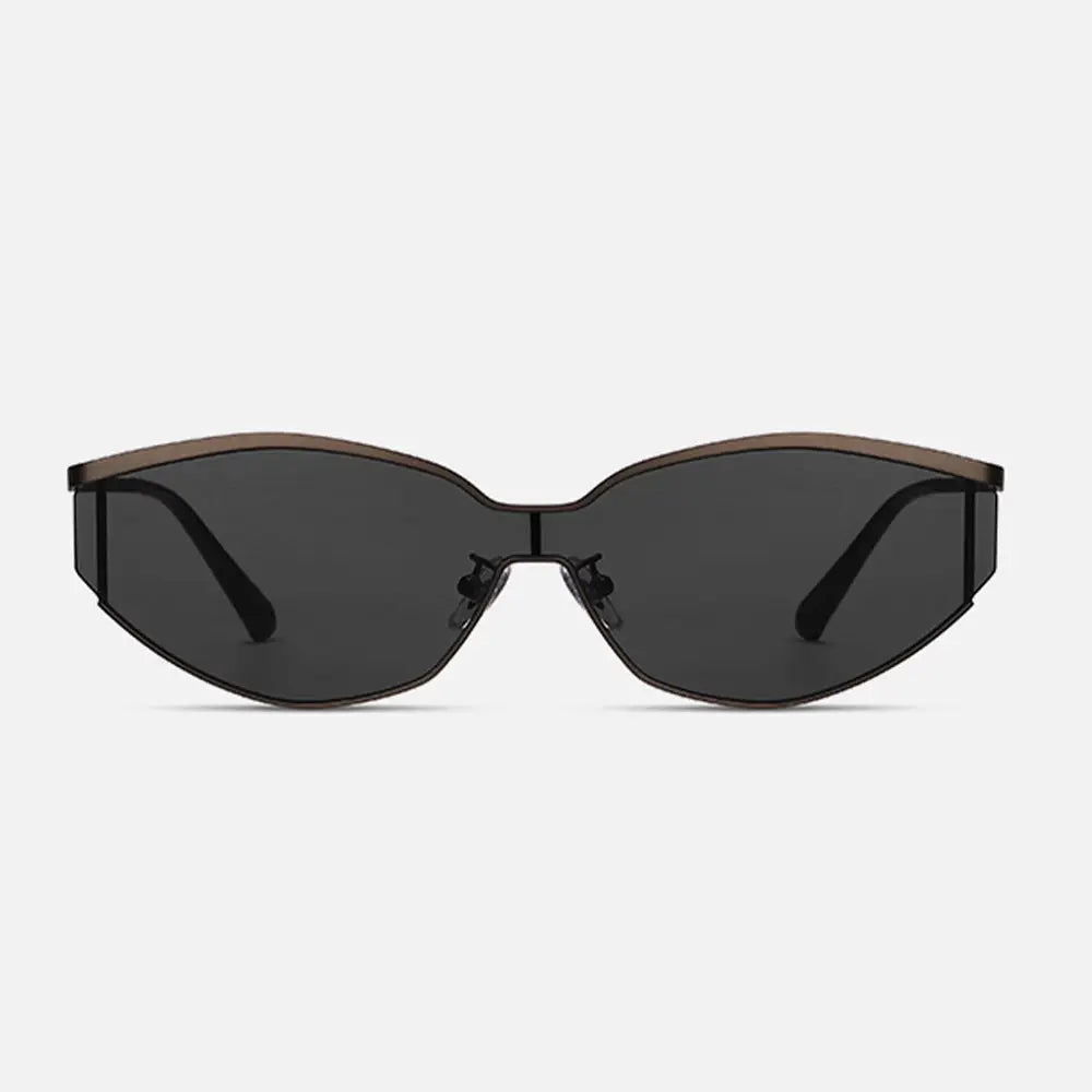 Baporssa Y2K Cat-Eye Sunglasses – Cyber Black Edition