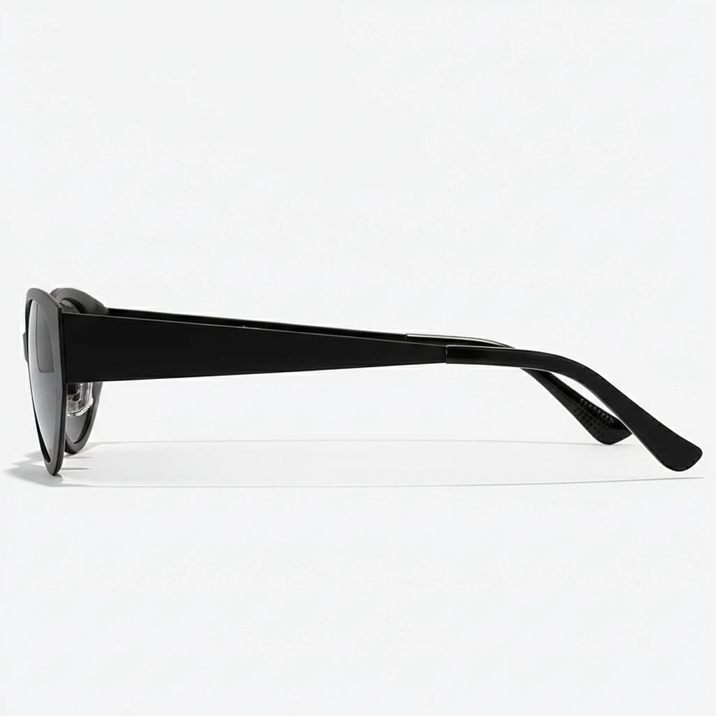 Black sunglasses on a white background