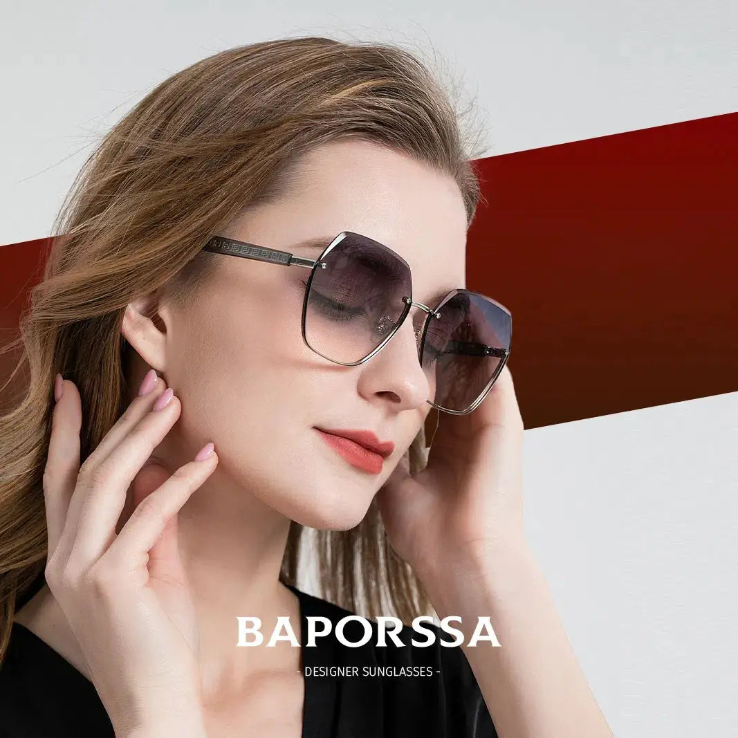 BAPORSSA Chic Gradient Sunglasses - UV400 Protection and Trendy Designs