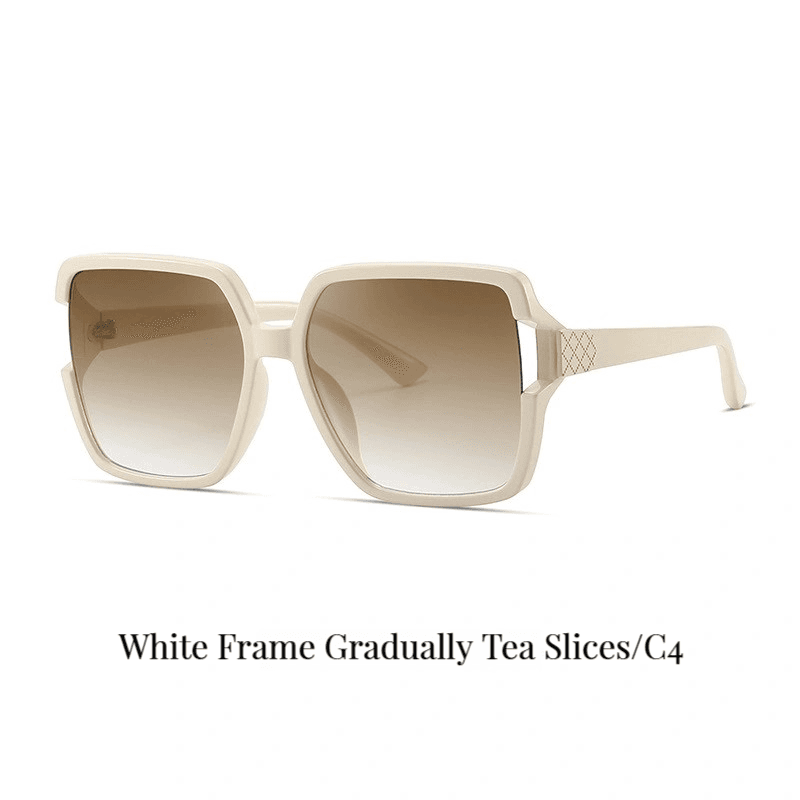 BAPORSSA Stylish Square-frame Ladies' Sunglasses with UV380 Nylon Lenses