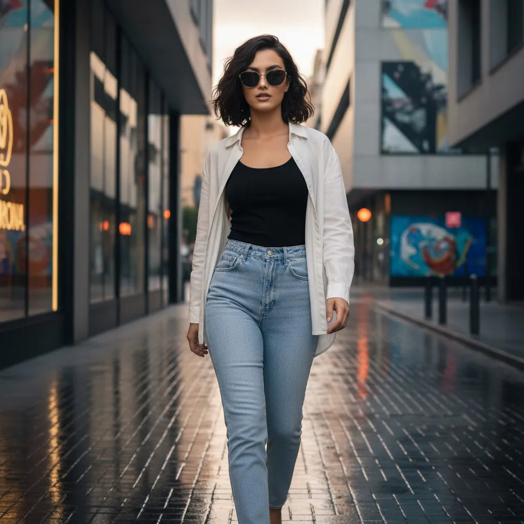 Baporssa Modern Cat-Eye Titanium Sunglasses – Dark Gray B7285