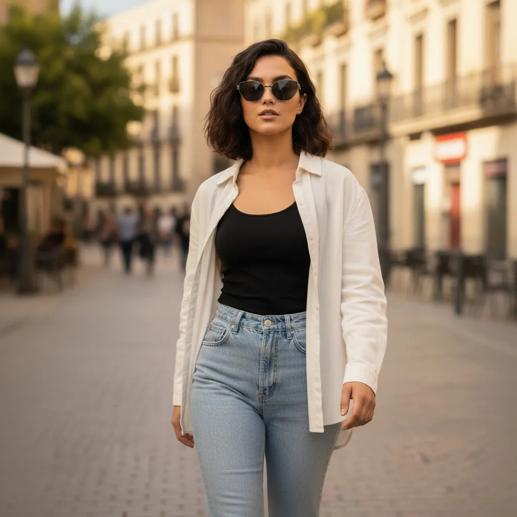 Baporssa Modern Cat-Eye Titanium Sunglasses – Dark Gray B7285