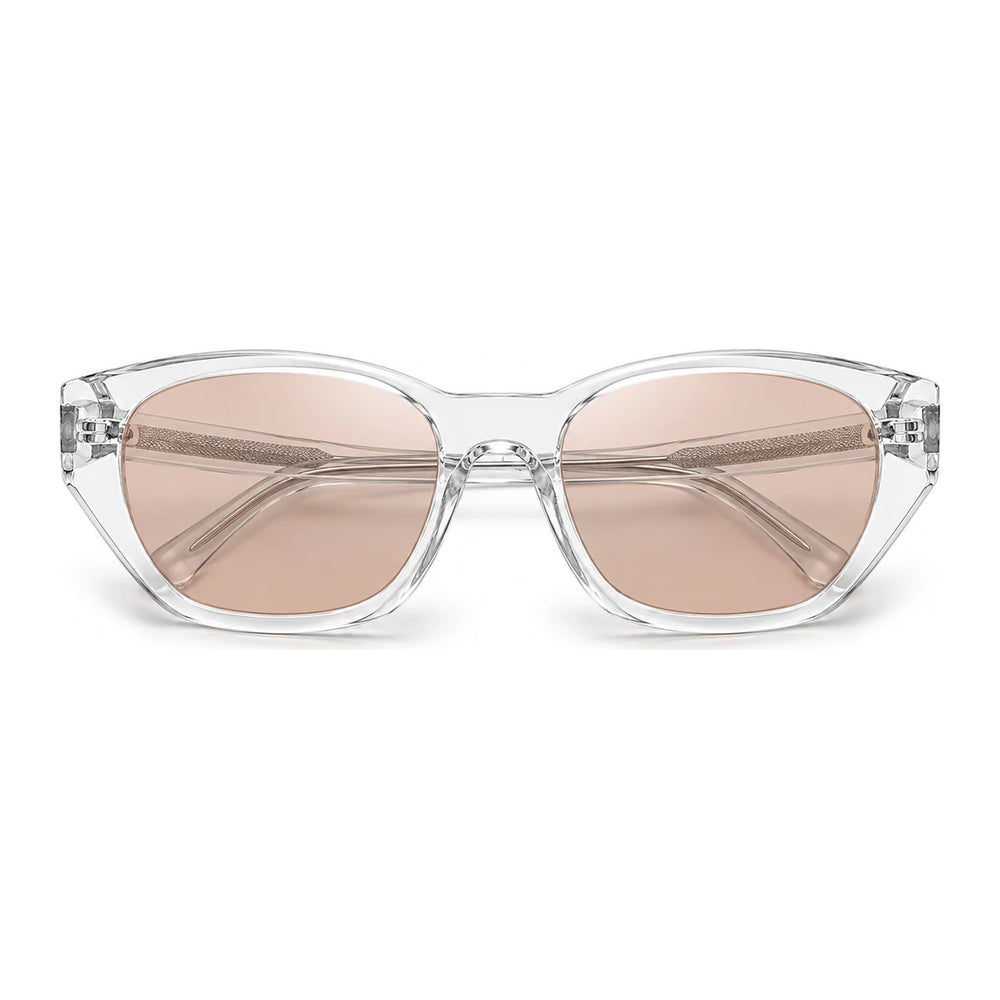 Dune Sculpted Cat-Eye Sunglasses in Transparent