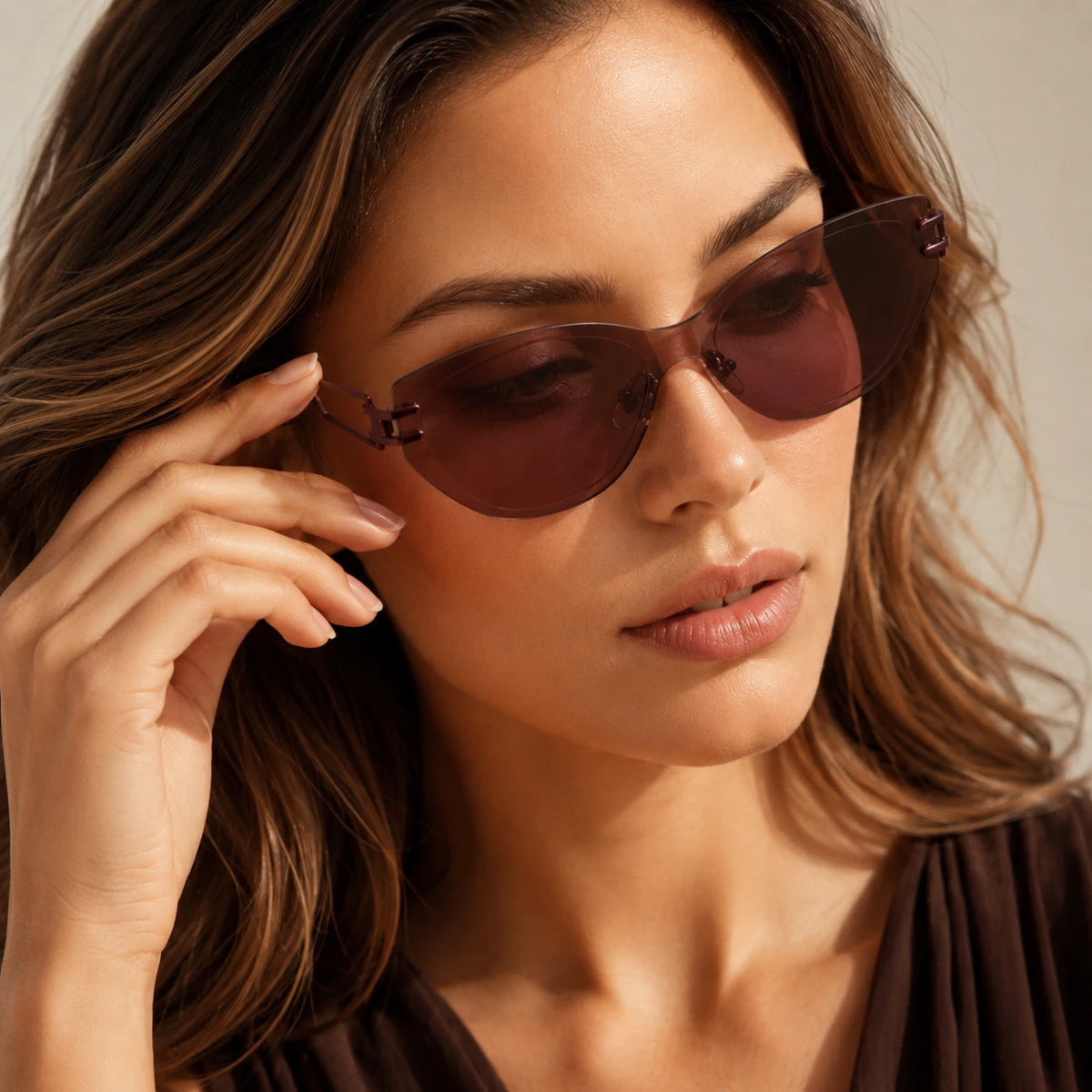 BAPORSSA edge chic womens geometric sunglasses lifestyle