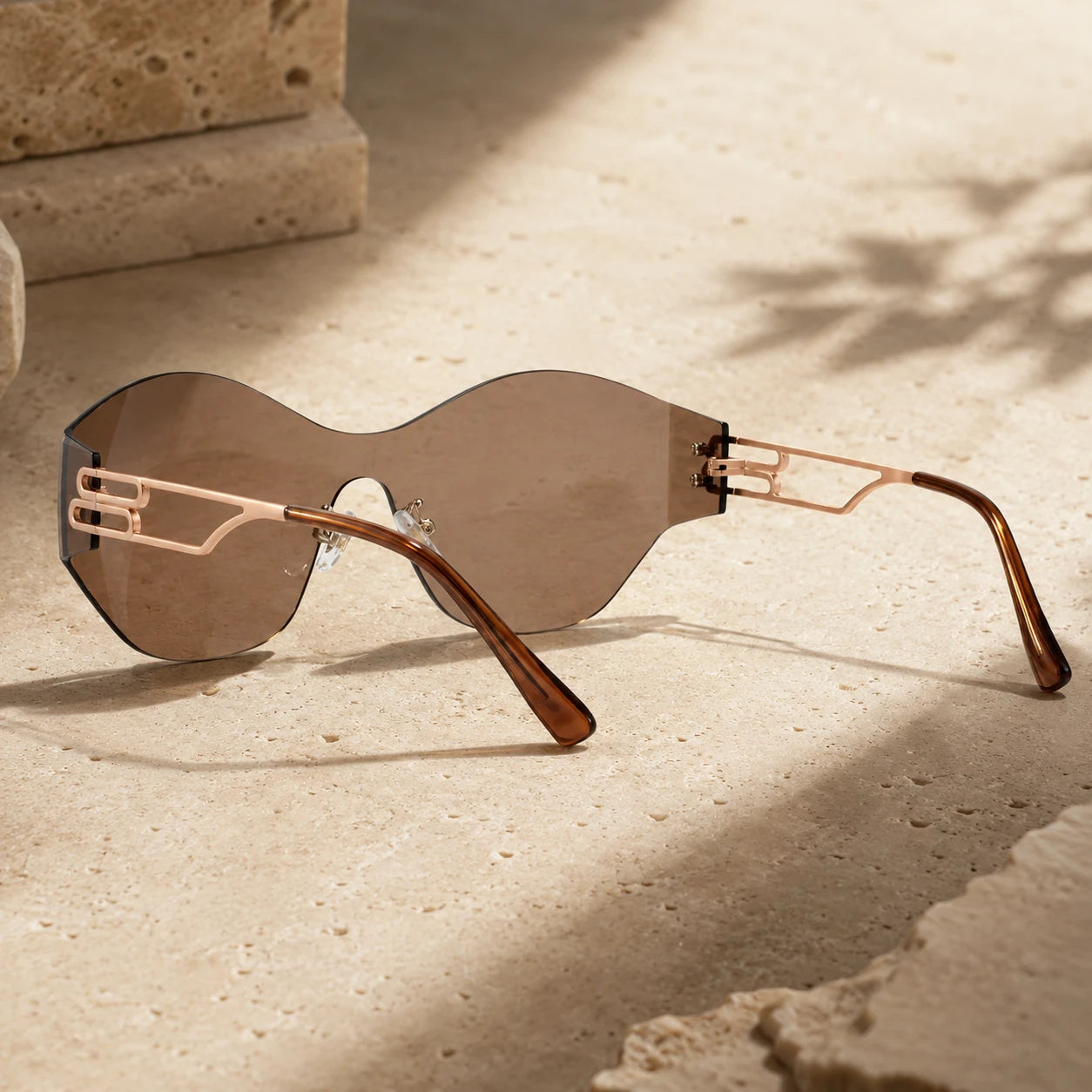 BAPORSSA vanguard tea lens sunglasses travertine still life