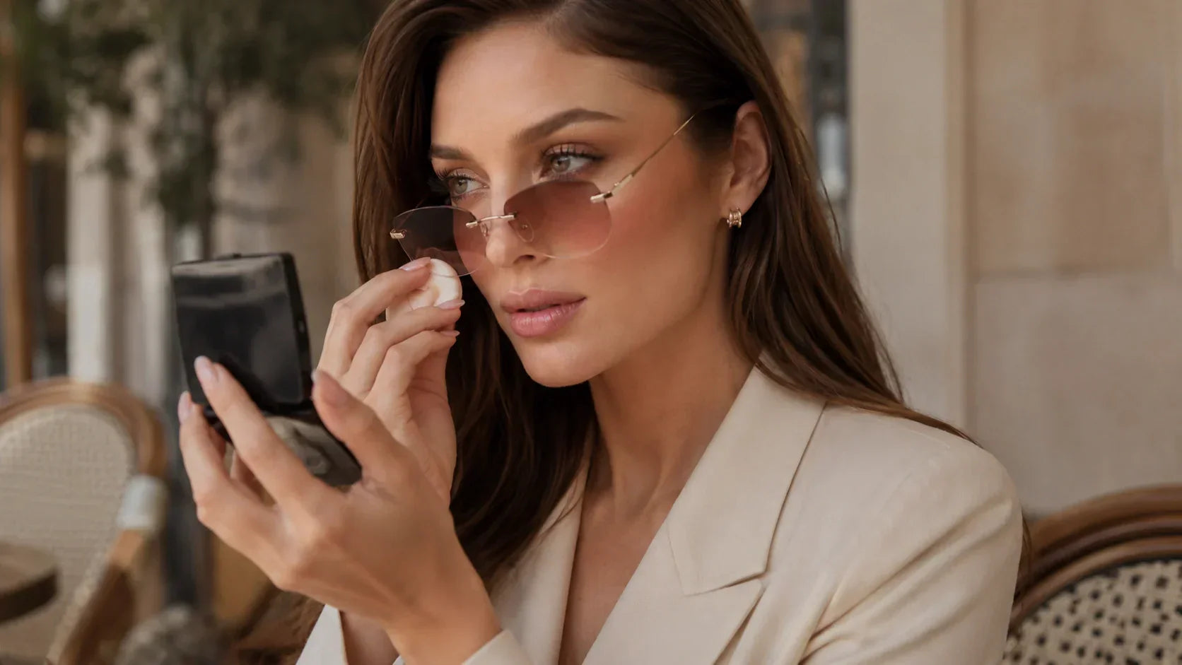 Makeup-friendly sunglasses with no-dent fit for foundation and nose pad marks