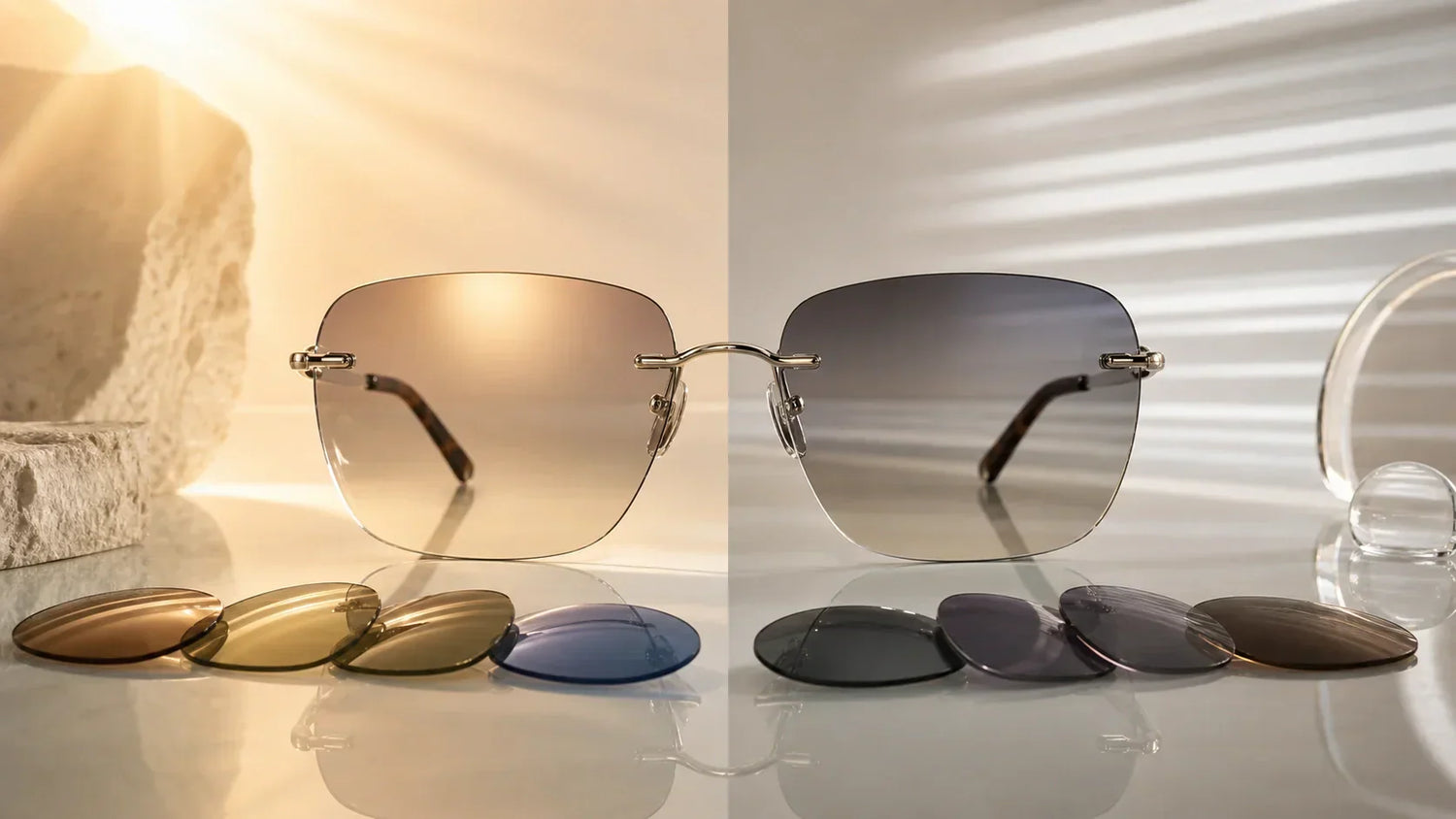 UV400 vs polarized sunglasses comparison explaining UV protection glare reduction lens color screen visibility and when you need both