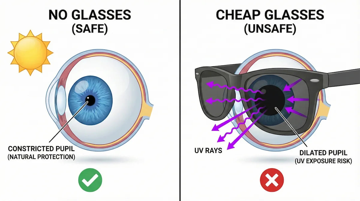 The $10 Mistake: Why Cheap Sunglasses Are Worse Than Wearing None at All