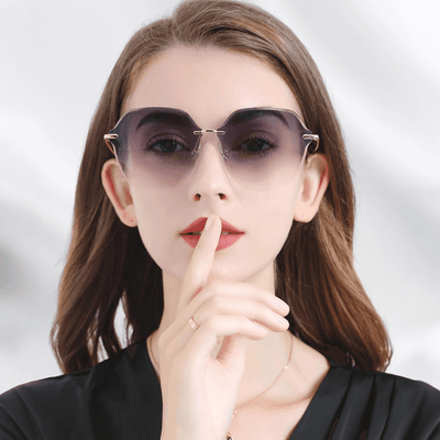 BAPORSSA 太陽眼鏡 漸層無框空氣款 | 高清尼龍光學 AB2304