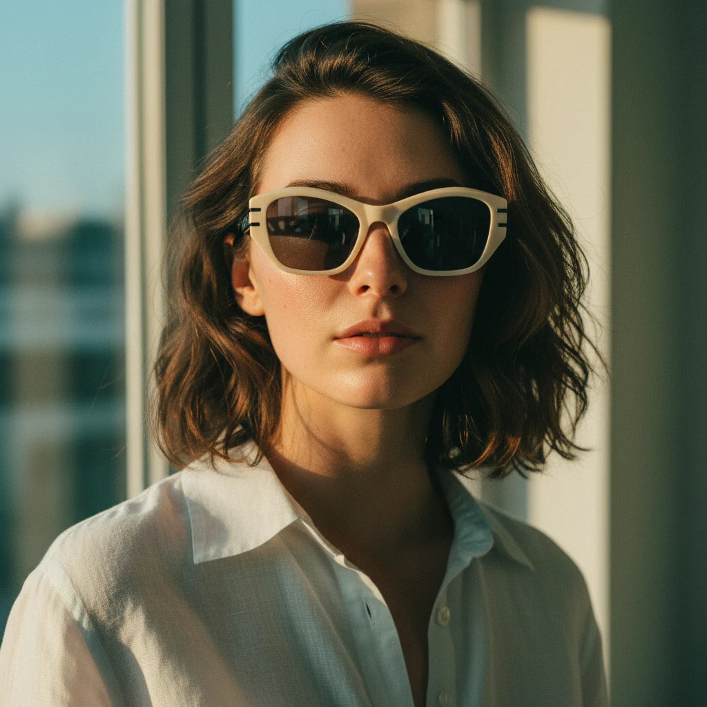 Baporssa «Північна Муза» Геометричні Сонцезахисні Окуляри «Котяче Око» BAM5