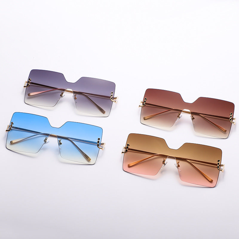 BAPORSSA Large Frame Square Sunglasses For Men And Women