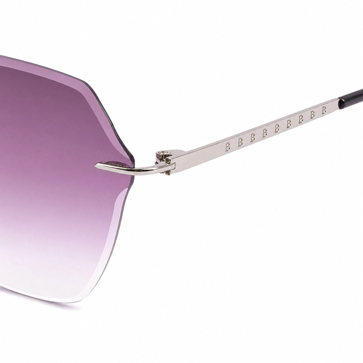 Air purple BAPORSSA sunglasses lens detail view