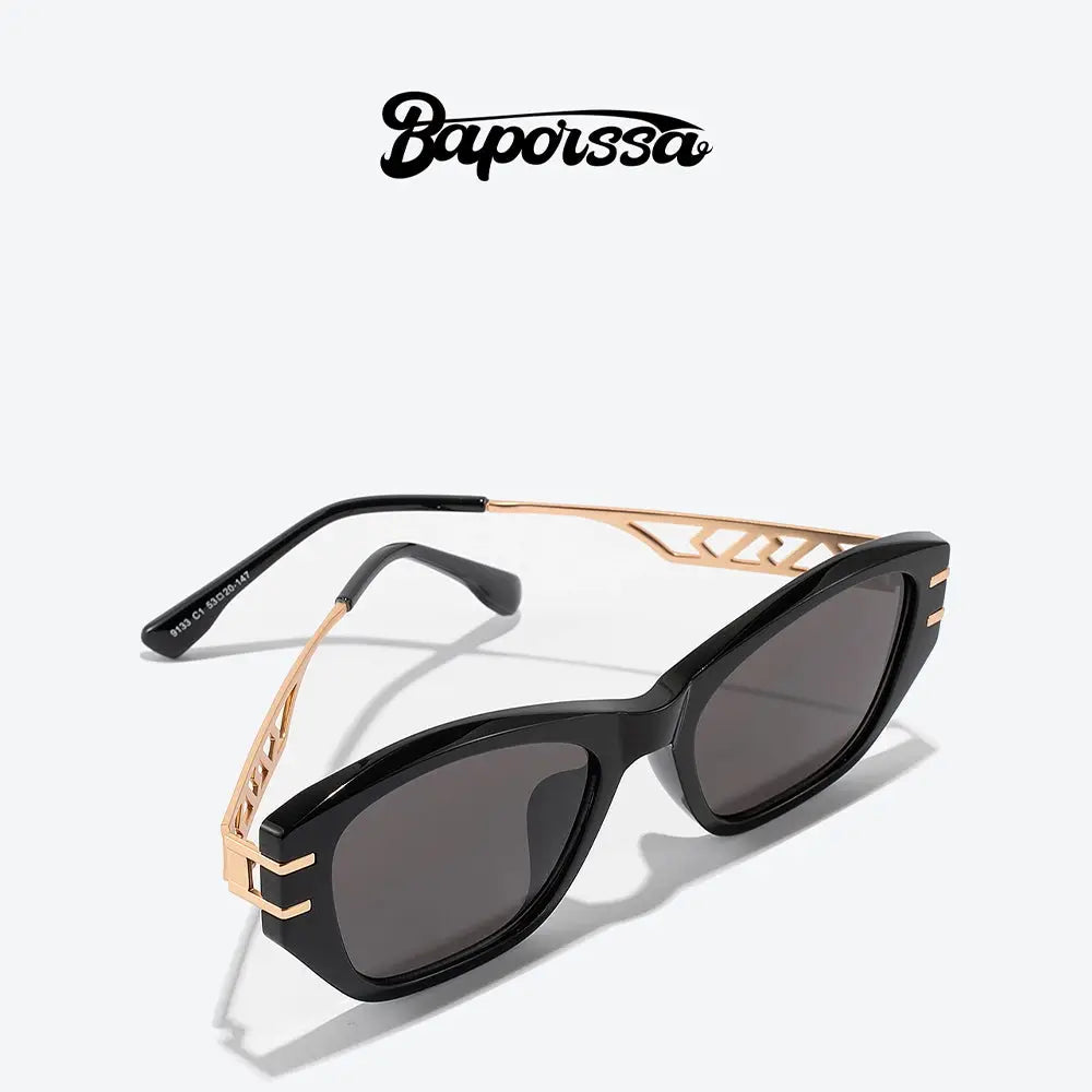Baporssa Midnight Muse Geometrische Cat-Eye-Sonnenbrille BAM5