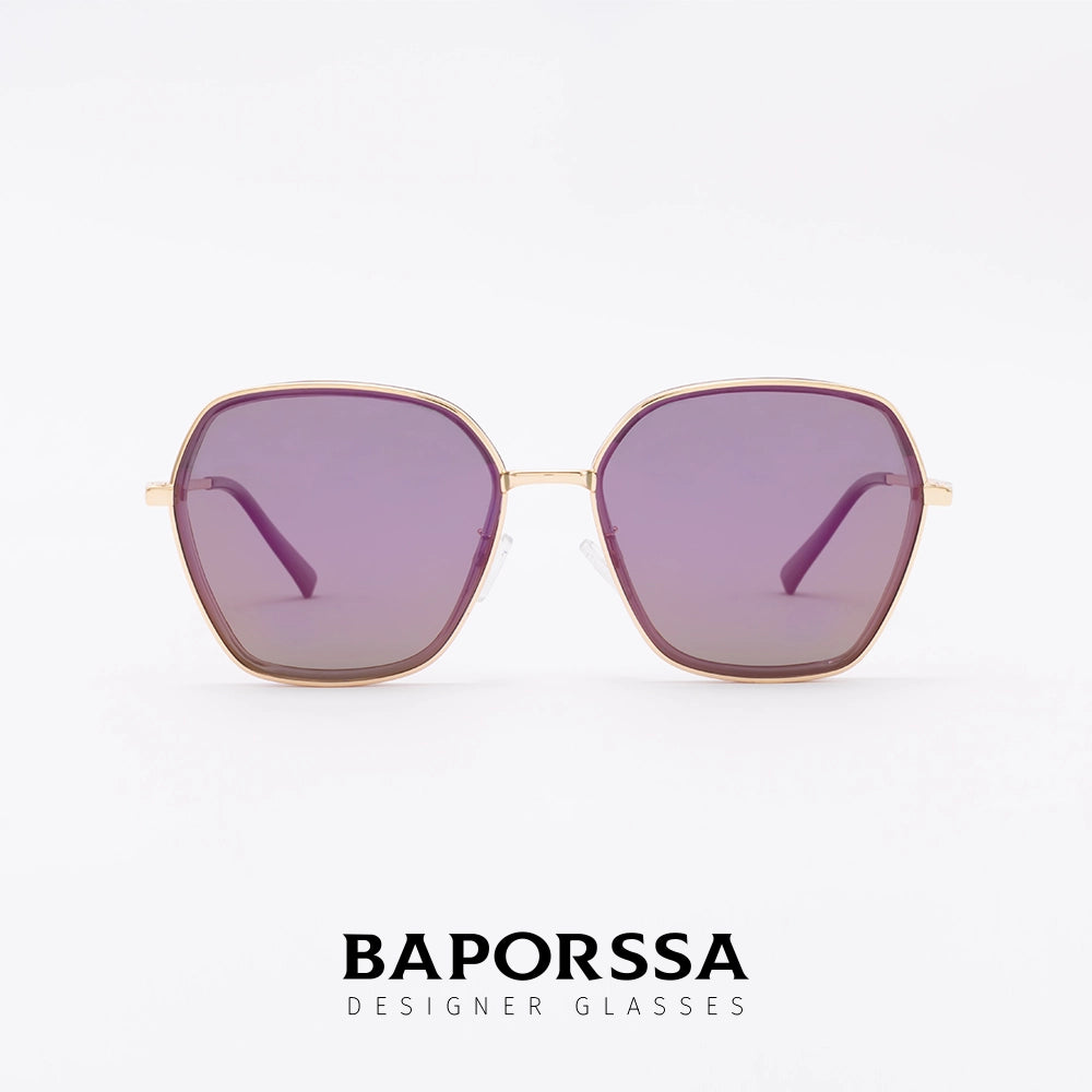 BAPORSSA Retro Double-Layer Mirror Polarized Sunglasses