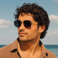 BAPORSSA Rimless Sunglasses Male Beach Look