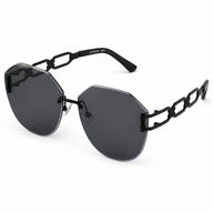 BAPORSSA Arc Sunglasses three quarter view BLACK
