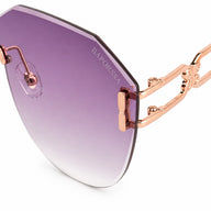 BAPORSSA Arc Sunglasses lens detail view pink