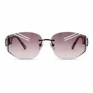 BAPORSSA Muse cat-eye sunglasses with gradient lenses, shown from the front