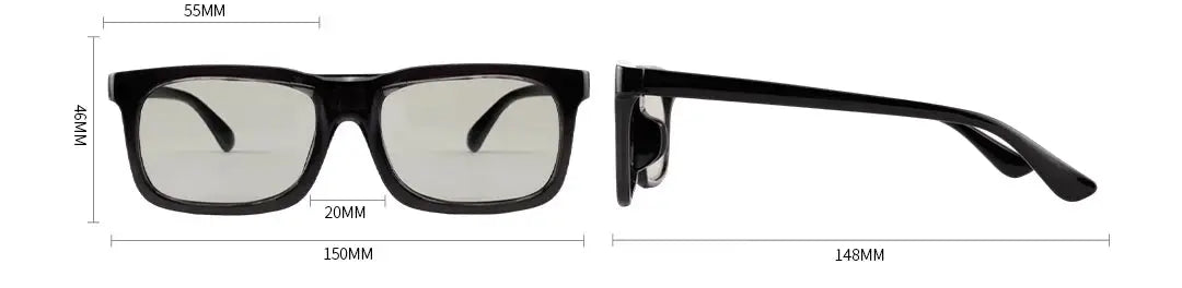 BAPORSSA Ultra-Fast Photochromic Polarized Rectangle Sunglasses – C2437/C2439