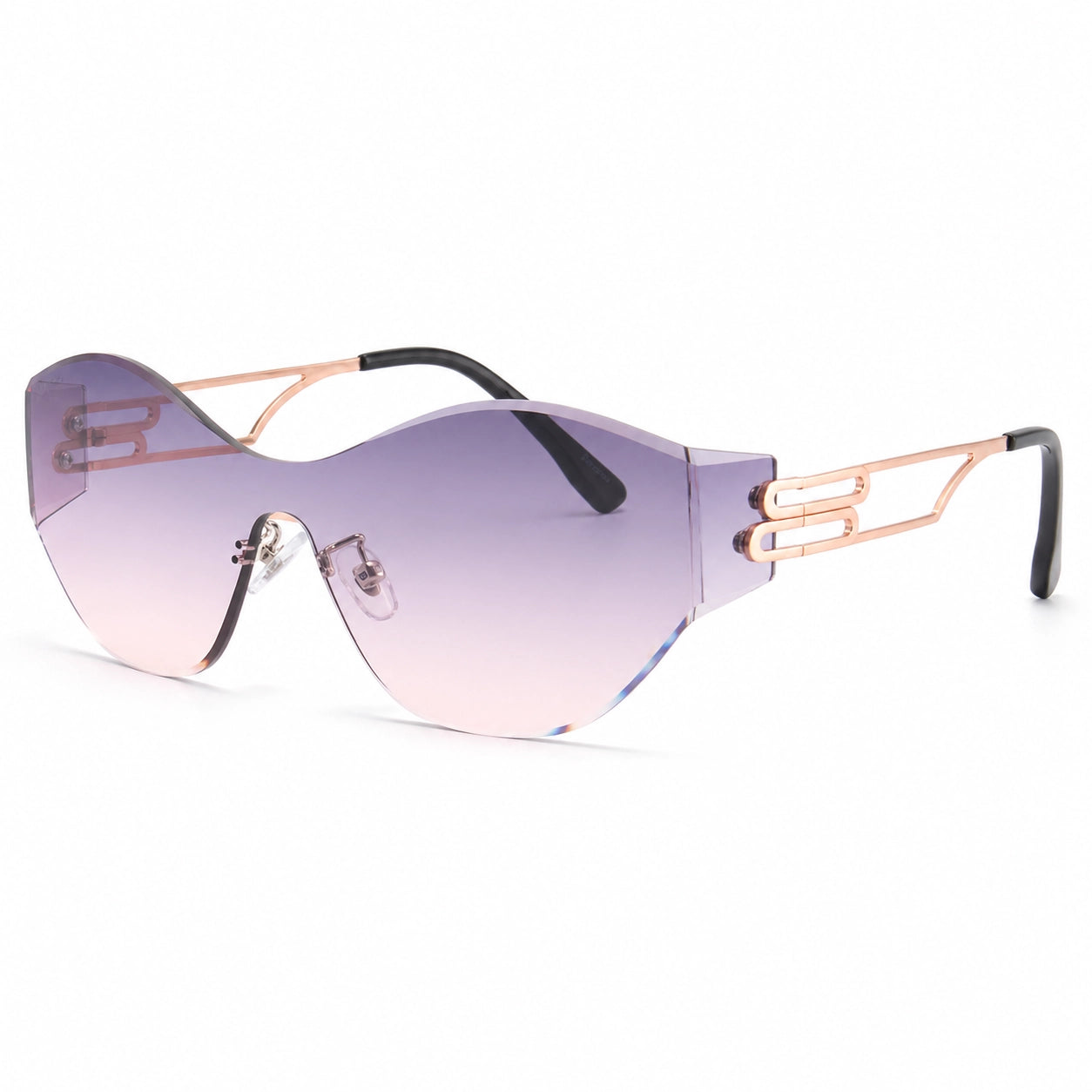 BAPORSSA Vanguard Gradient three quarter view featuring gradient sunglasses