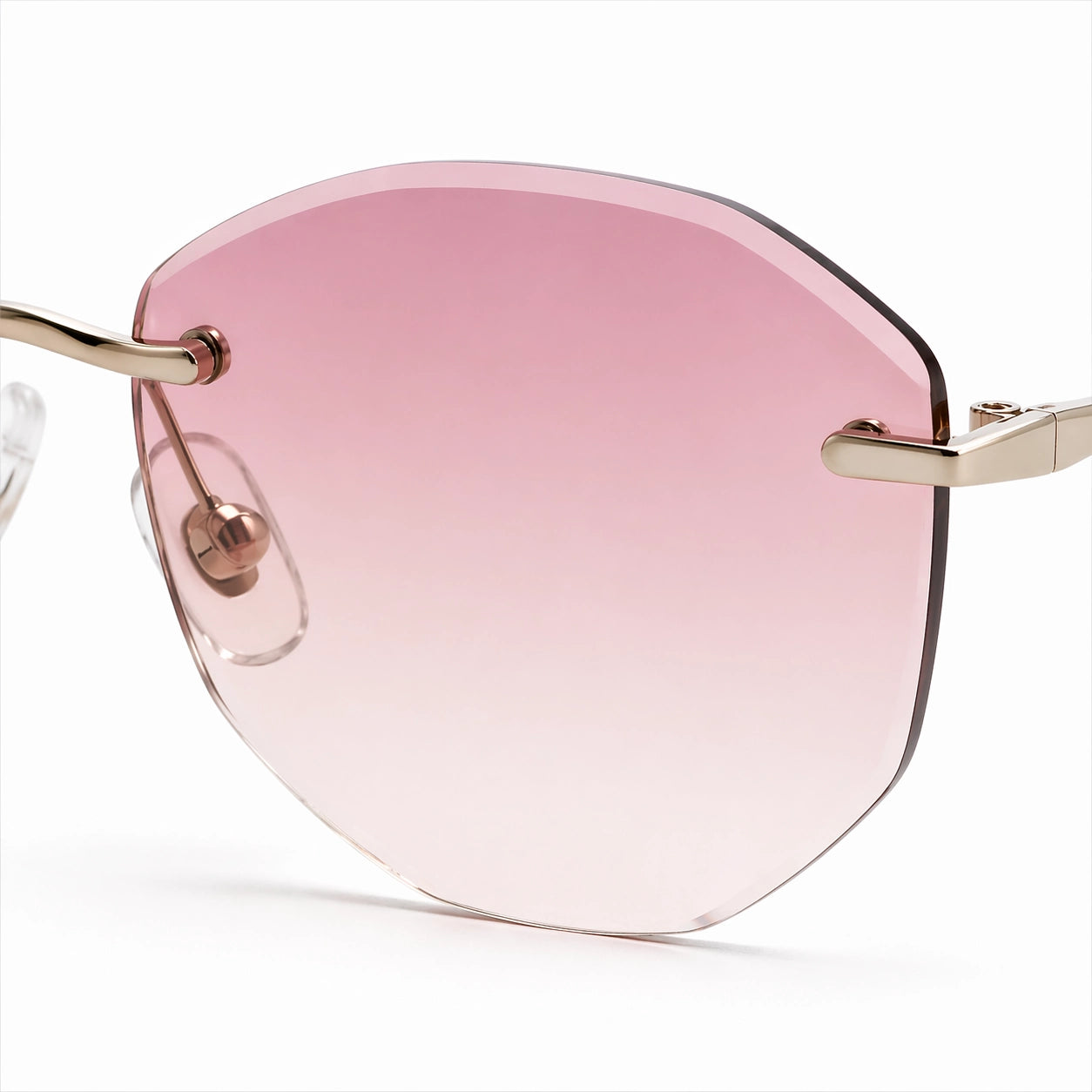 BAPORSSA Back Bone Peach lens detail view for sunglass lenses