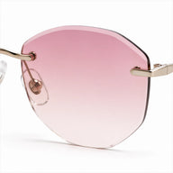 BAPORSSA Back Bone Peach lens detail view for sunglass lenses
