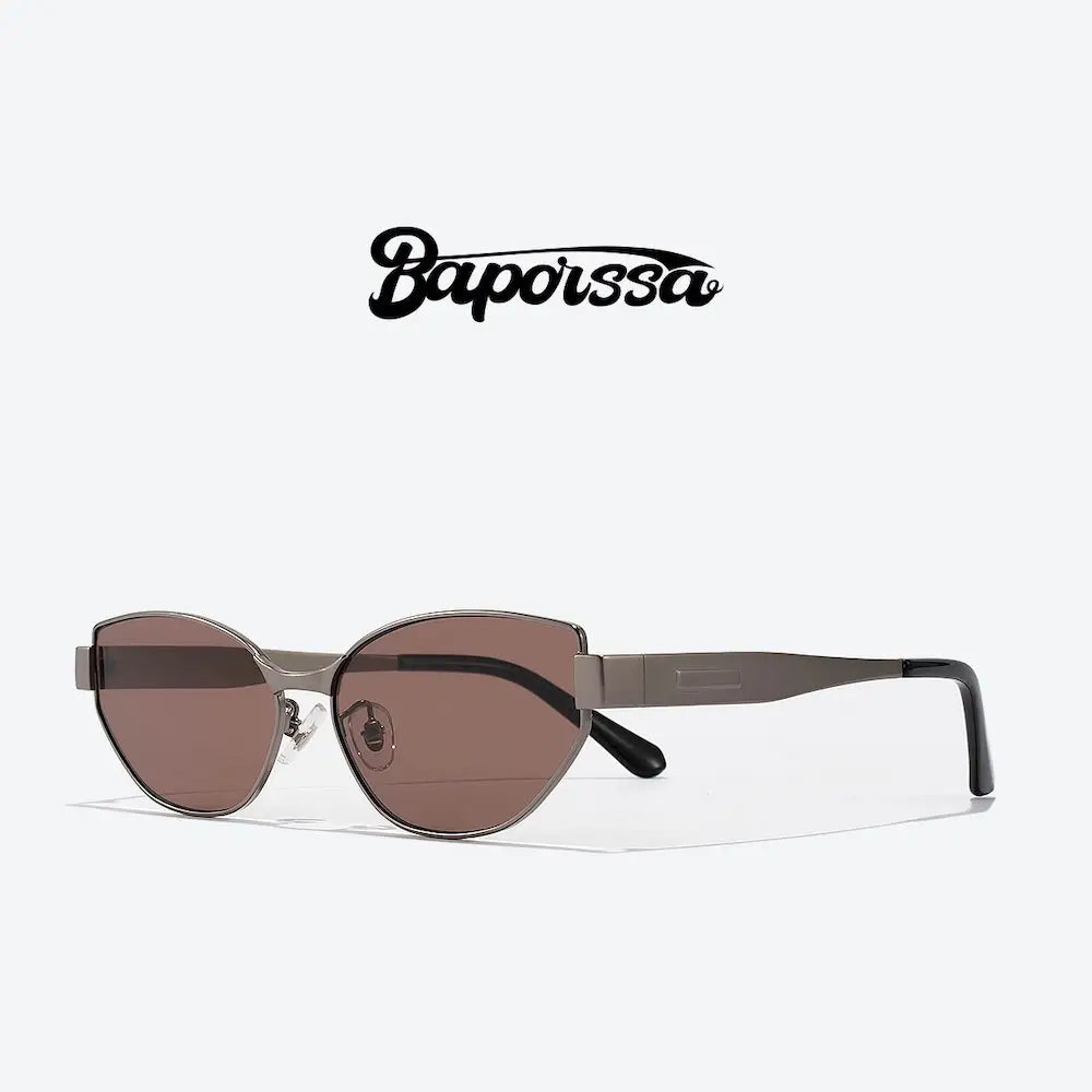 Baporssa Amber Titanium Sunglasses – Polarized Champagne Edition