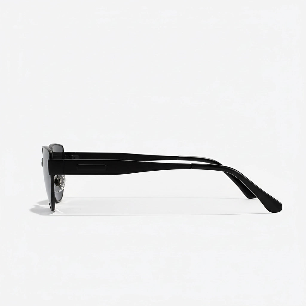 BaporssaCat-EyeSunglassesFrontView_MatteBlackPolarized_1