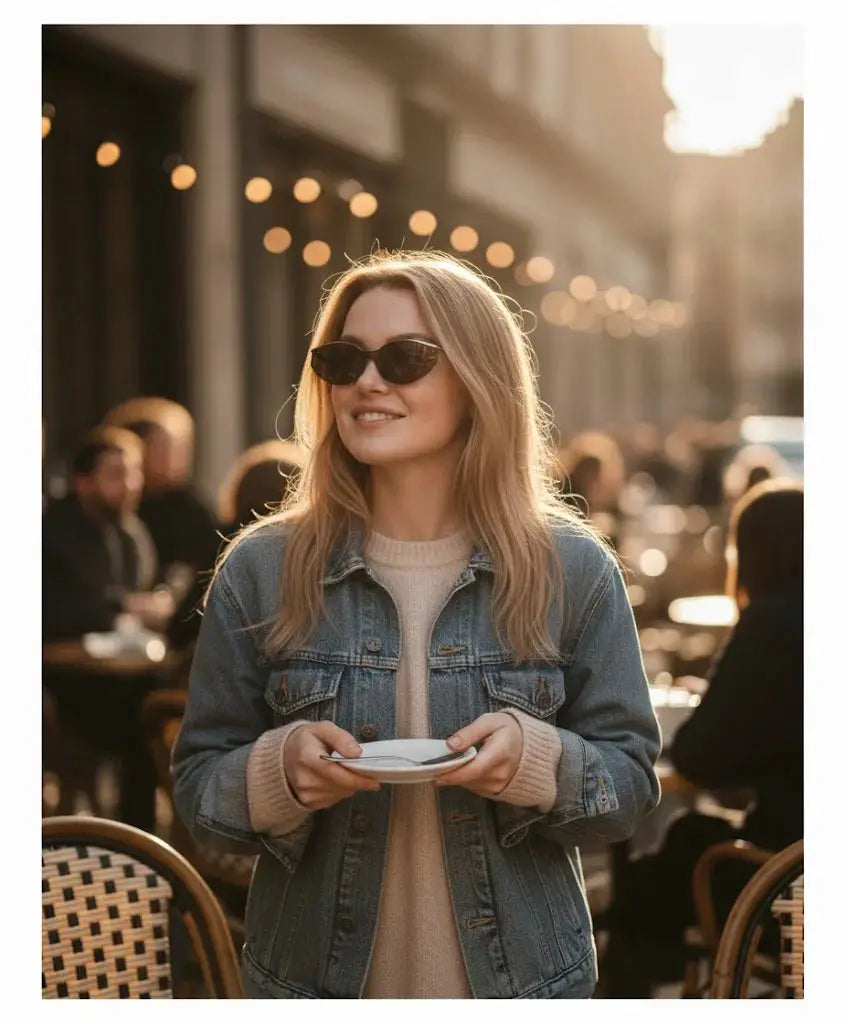 Baporssa Y2K Cat-Eye Sunglasses – Gradient Red & Coffee Edition