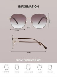 BAPORSSA Designer Sunglasses With Make Up Effect A2502Size
