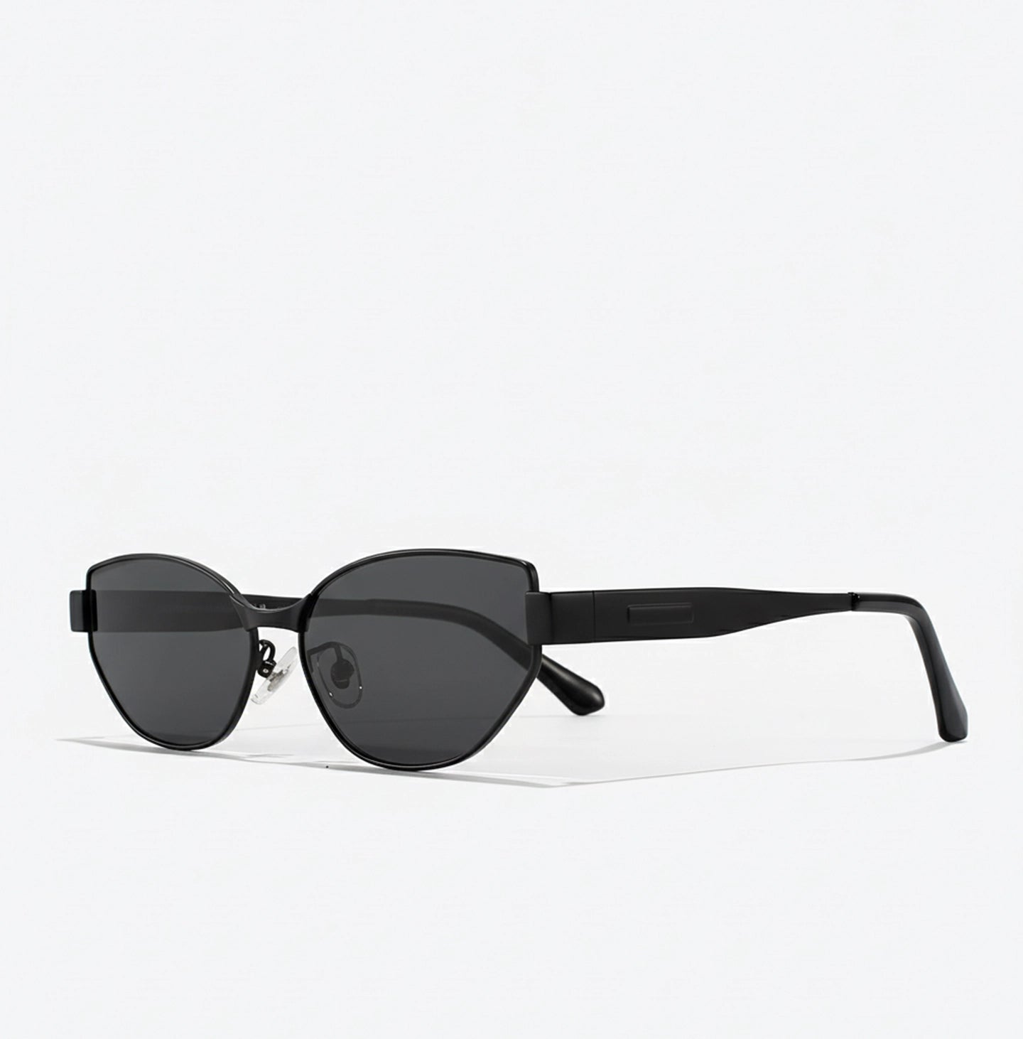 BaporssaCat-EyeSunglassesFrontView_MatteBlackPolarized_1