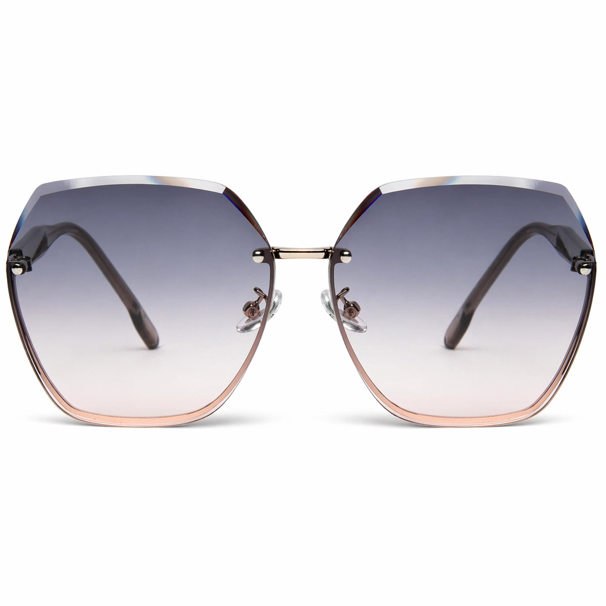 BAPORSSA Contour gradient sunglasses, shown from the front
